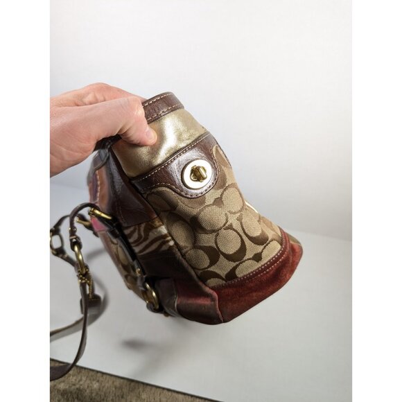 Coach Legacy Limited Edition Holiday Patchwork Leather Tote Bag Purse - Picture 2 of 16